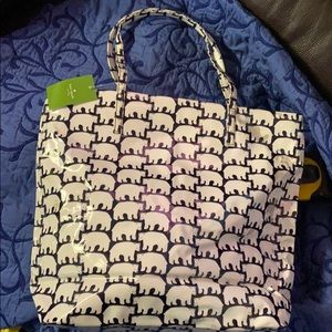 Kate Spade polar bear tote